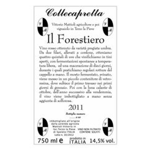 Product image for Cantina Collecapretta Umbria Il Forestiero 2022 750ml
