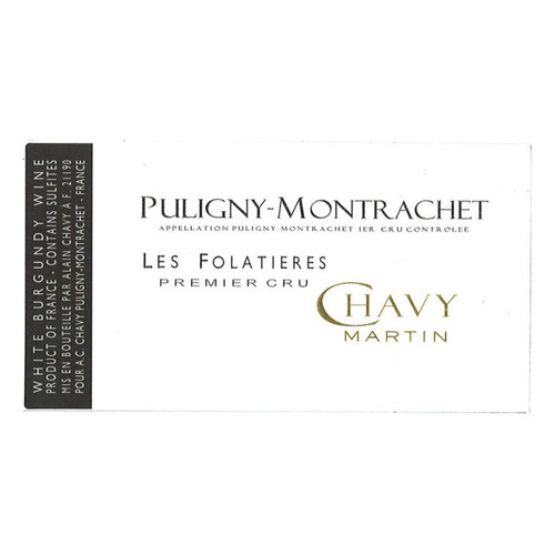Product image for Chavy Martin Puligny-Montrachet 1er Cru Les Folatieres 2023 750ml