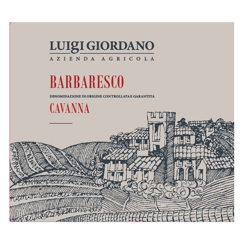 Product image for Luigi Giordano Barbaresco Cavanna 2022 750ml