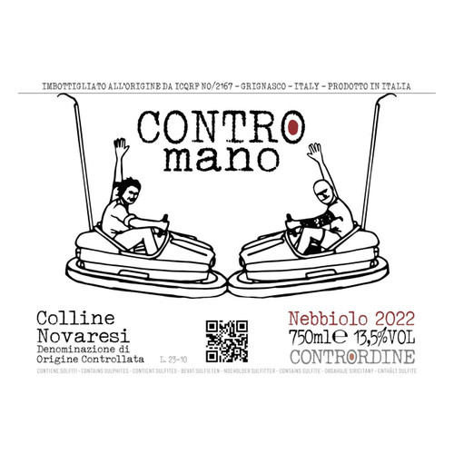 Product image for Contrordine Colline Novaresi Nebbiolo Contromano 2023 750ml
