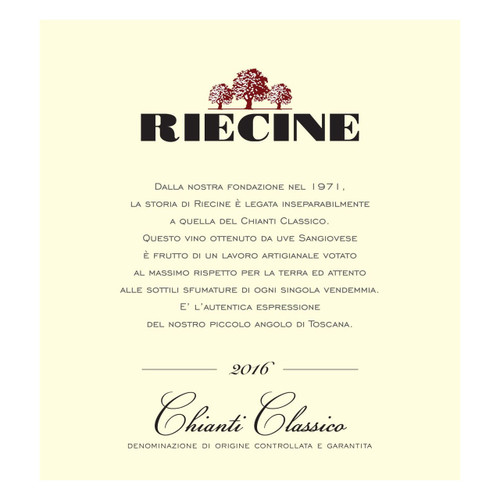 Product image for Riecine Chianti Classico 2023 750ml