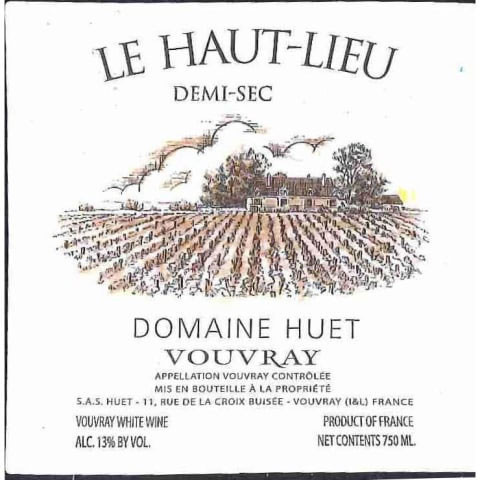 Domaine Huet Vouvray Le Haut Lieu Demi-Sec 2020 750ml