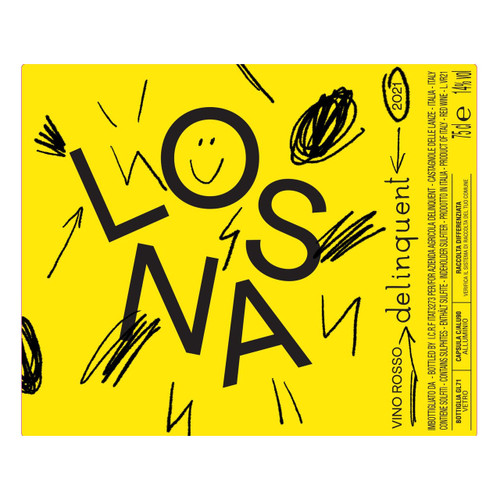 Product image for Delinquent Monferrato LOSNA Rosso 2021 750ml