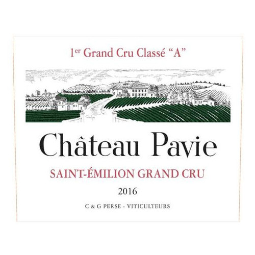 Product image for Chateau Pavie Saint-Emilion 1er Grand Cru Classe 2016 750ml