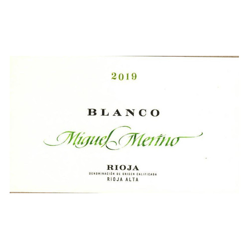 Product image for Miguel Merino Rioja Alta Blanco 2023 750ml