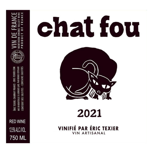 Product image for Eric Texier Wines Chat Fou 2023 750ml