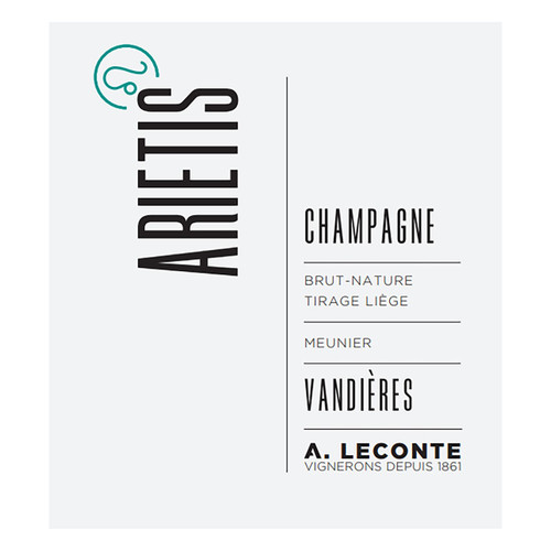 Product image for Champagne Alexis Leconte Champagne Arietis Brut Nature 2018 750ml Product image for Champagne Alexis Leconte Champagne Arietis Brut Nature 2018 750ml