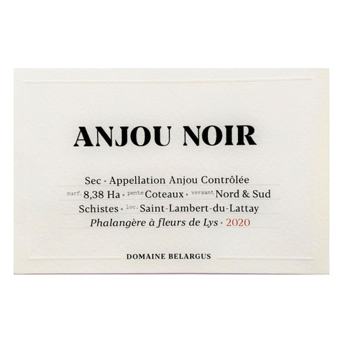 Product image for Domaine Belargus Anjou Anjou Noir Sec 2022 1.5L Product image for Domaine Belargus Anjou Anjou Noir Sec 2022 1.5L