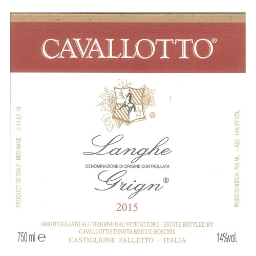 Product image for Cavallotto Langhe Grign 2024 750ml