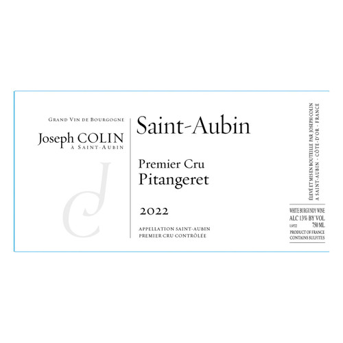 Product image for Joseph Colin Saint-Aubin 1er Cru Pitangeret 2023 750ml