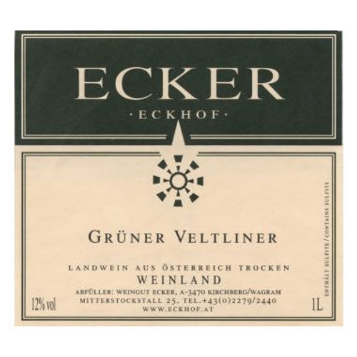 Product image for Ecker-Eckhof Gruner Veltliner 2024 1L Product image for Ecker-Eckhof Gruner Veltliner 2024 1L