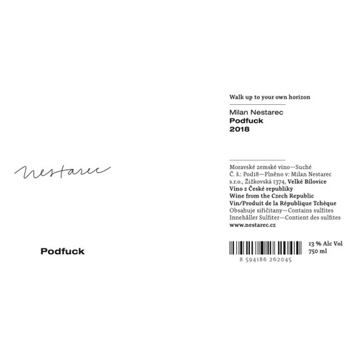 Product image for Milan Nestarec Podfuck Red 2021 750ml