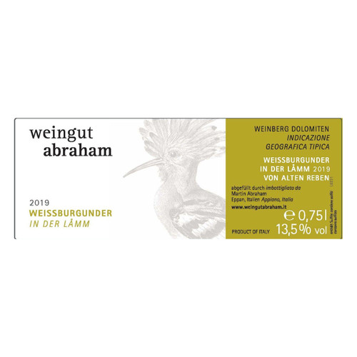 Product image for Weingut Abraham Weissburgunder in der Lamm 2023 750ml