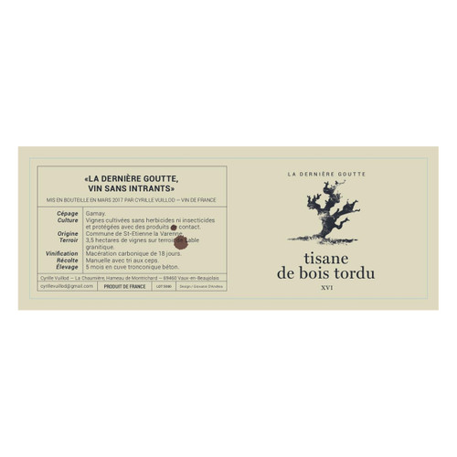 Product image for La Derniere Goutte Tisane de Bois Tordu 2023 750ml
