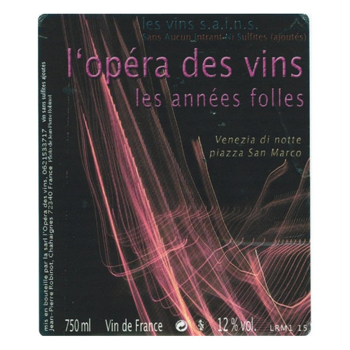 Product image for Jean-Pierre Robinot  L'Opera des Vins Les Annees Folles 2023 750ml