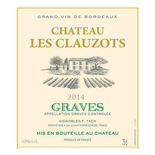 Product image for Chateau Les Clauzots Graves Blanc 2023 750ml