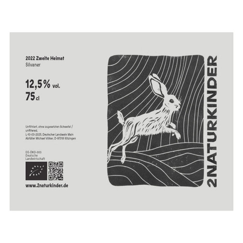 Product image for 2Naturkinder Silvaner Zweite Heimat 2022 750ml