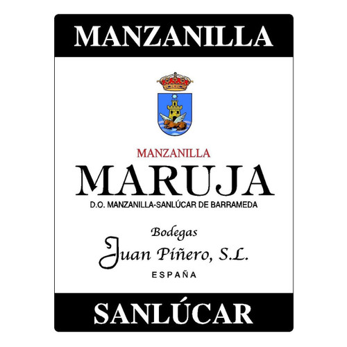 Product image for Bodegas Juan Pinero Manzanilla Sanlucar de Barrameda Maruja Manzanilla NV 750ml