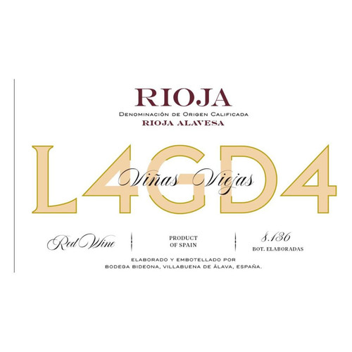 Product image for Bodega Bideona Rioja Alavesa L4GD4 Vinas Viejas 2020 750ml