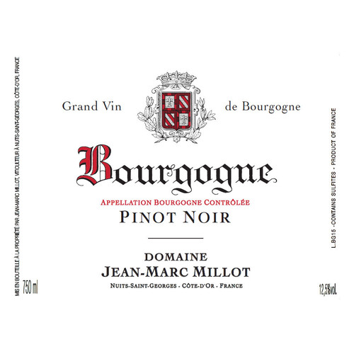 Product image for Jean-Marc Millot Bourgogne Pinot Noir 2023 750ml