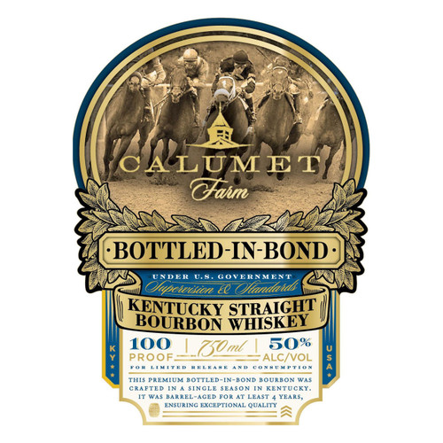 Product image for Calumet Farm Limited Release Bottled-In-Bond Kentucky Straight Bourbon Whiskey NV 750ml