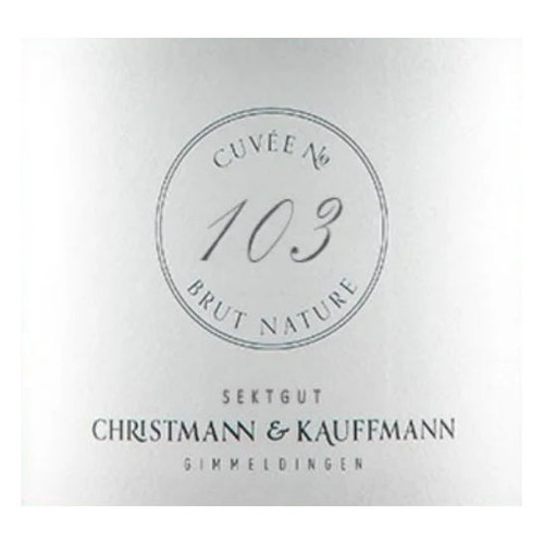 Product image for Christmann & Kauffmann Pfalz Riesling Brut Nature Sektgut Cuvee No. 103 NV 750ml