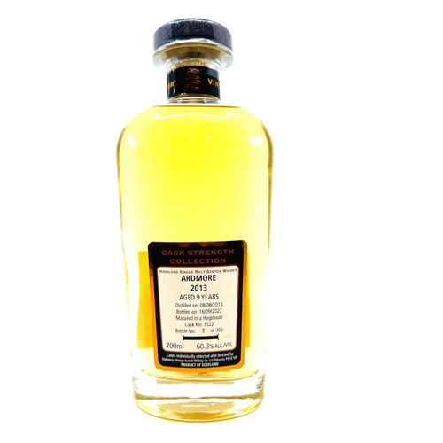 Product image for Signatory Cask Strength Collection 9 Years Old 2013 Ardmore Matured In Hogshead Cask Single Malt Scotch Whisky 2013 700ml