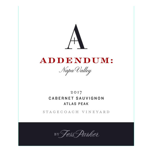 Product image for Addendum Cabernet Sauvignon Stagecoach Vineyard Atlas Peak 2018 750ml