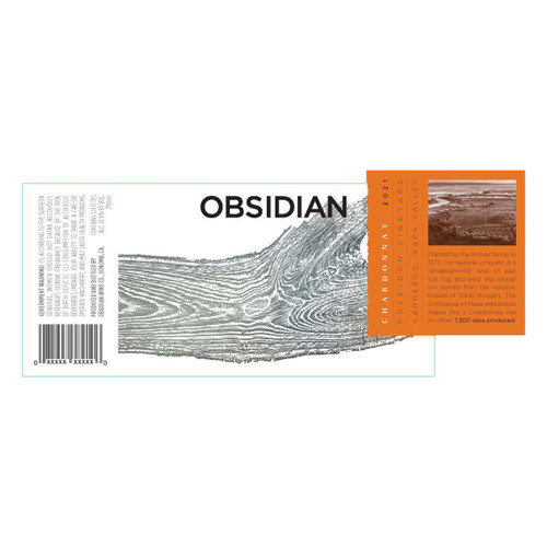 Product image for Obsidian Wine Co. Chardonnay Poseidon Vineyard Carneros 2023 750ml