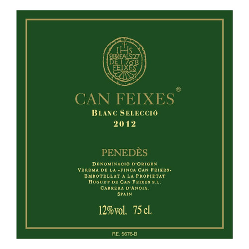 Product image for Huguet de Can Feixes Penedes Blanc Seleccio 2023 750ml