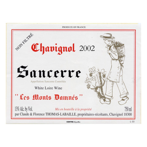 Product image for Thomas Labaille Sancerre Chavignol Les Monts Damnes 2024 750ml