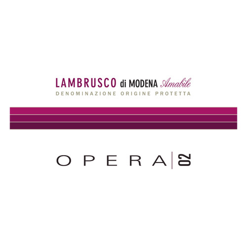 Product image for Opera 02 Lambrusco Di Modena Demi-Sec Amabile 750ml