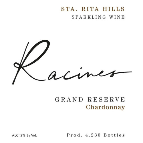 Product image for Racines Wine Sparkling Wine Chardonnay Grand Reserve Sta. Rita Hills 750ml