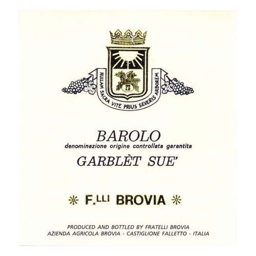 Brovia Barolo Garblet Sue 2021 750ml
