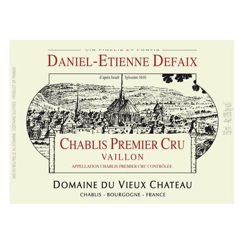 Daniel-Etienne Defaix Chablis 1er Cru Vaillon 2014 750ml