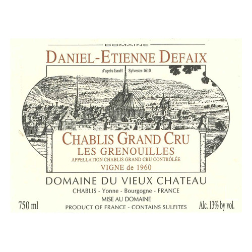 Daniel-Etienne Defaix Chablis Grand Cru Blanchot 2014 750ml