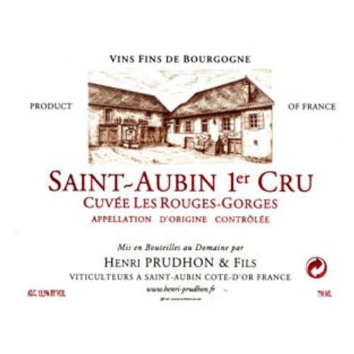 Henri Prudhon & Fils Saint-Aubin Rouge 1er Cru Cuvee Les Rouges Gorges 2021 750ml