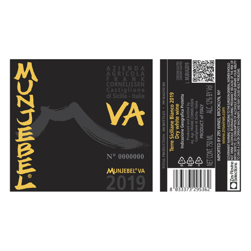 Product image for Frank Cornelissen Terre Siciliane Munjebel Bianco 2023 750ml