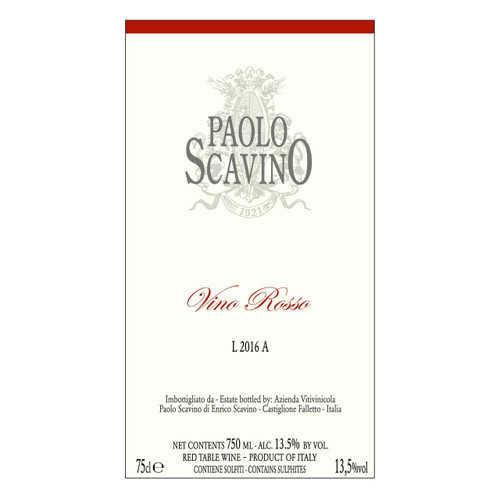 Product image for Paolo Scavino Vino Rosso 750ml