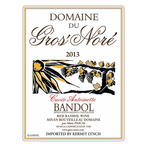 Product image for Domaine du Gros'Nore Bandol Rouge Antoinette 2012 750ml