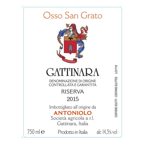 Product image for Antoniolo Gattinara Osso San Grato Riserva 2020 750ml
