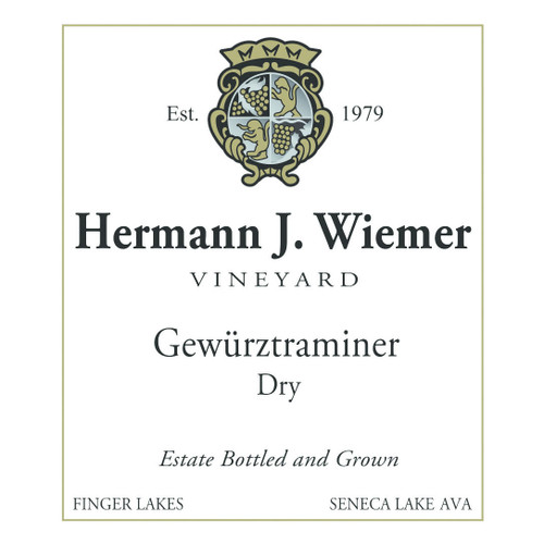 Product image for Hermann J. Wiemer Gewurztraminer Dry Estate Bottled & Grown Seneca Lake 2024 750ml