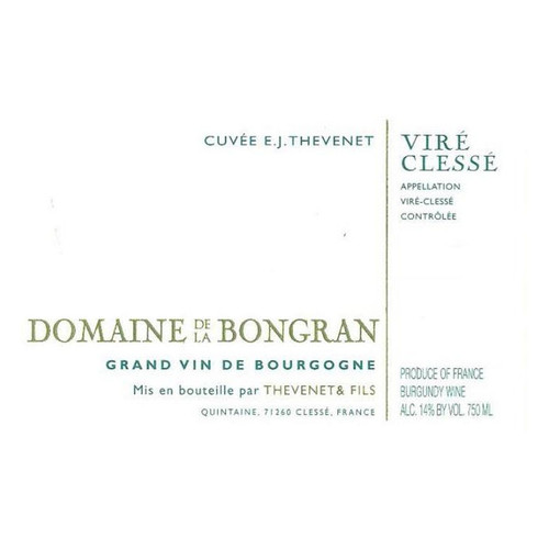 Product image for Domaine de la Bongran Vire-Clesse Cuvee EJ Thevenet 1 2020 750ml