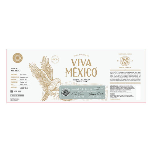 Product image for Viva Mexico Edition No. 01 Madera Still Strength Blanco Tequila 100% de Agave 750ml