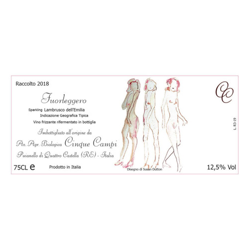 Product image for Cinque Campi Emilia Fuorleggero Lambrusco 2023 750ml