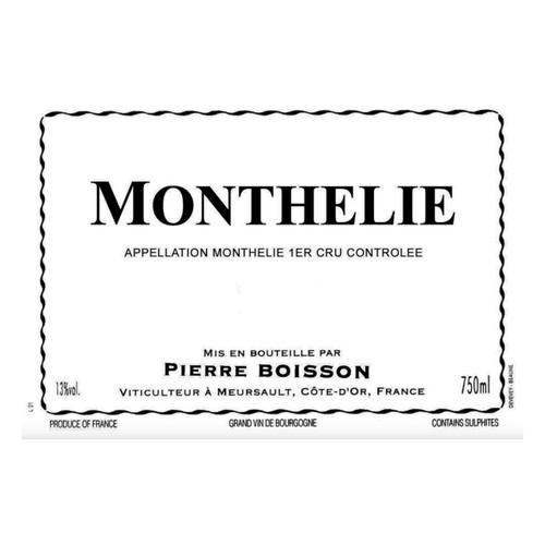 Product image for Pierre Boisson Monthelie 2023 750ml