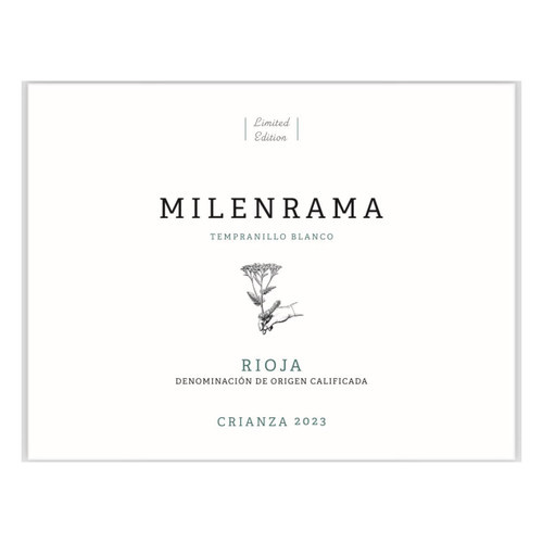 Product image for Milenrama Rioja Tempranillo Blanco Crianza Limited Edition 2023 750ml