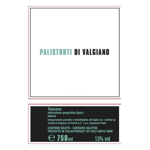 Product image for Tenuta di Valgiano Toscana Palistorti Di Valgiano Bianco 2024 750ml