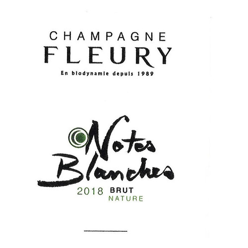 Champagne Fleury Notes Blanches Brut Nature 2016 750ml