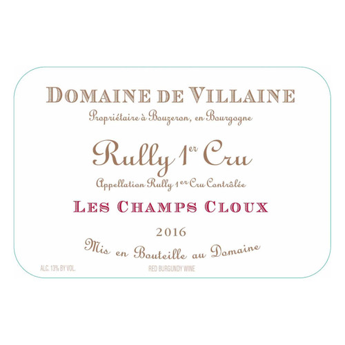 Product image for Domaine de Villaine Rully 1er Cru Les Champs Cloux 2022 750ml